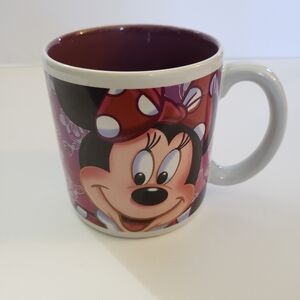Minnie Mouse Large Coffee Mug Pink Purple Walt Disney World